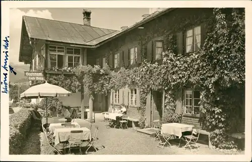 Ansichtskarte Oberstdorf (Allgäu) Gaststätte - Cafe Binz 1953