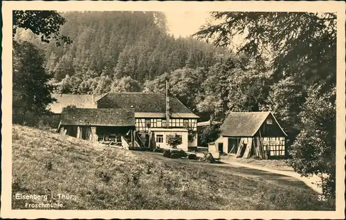 Ansichtskarte Eisenberg (Thüringen) Froschmühle - Fotokarte 1930