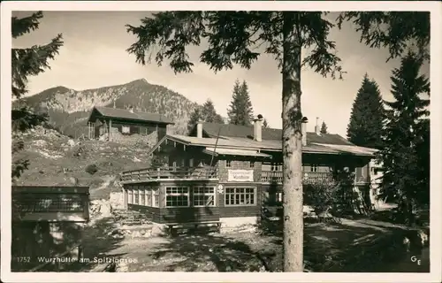 Ansichtskarte Spitzingsee-Schliersee Partie an der Wurzhütte 1940