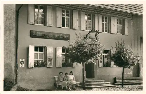 Ansichtskarte Gersbach (Schwarzwald) Gasthaus zur Krone - Fotokarte 1939