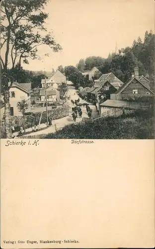 Ansichtskarte Schierke Dorfstraße 1913