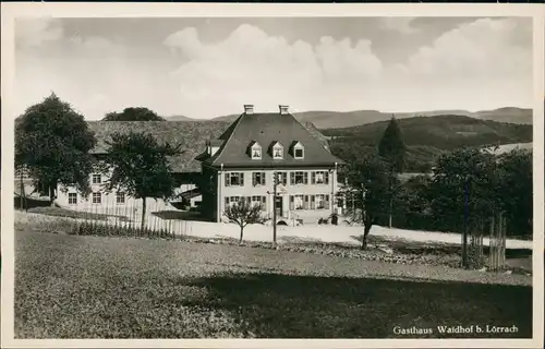 Ansichtskarte Lörrach Gasthaus Waidhof 1938