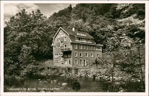 Ansichtskarte Tiefenstein (Görwihl) Gasthaus zur Post, Albbruck 1932