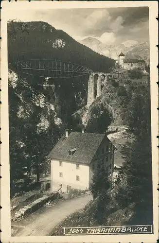 Ansichtskarte Tobadill Trisannabrücke - Haus - Fotokarte 1925