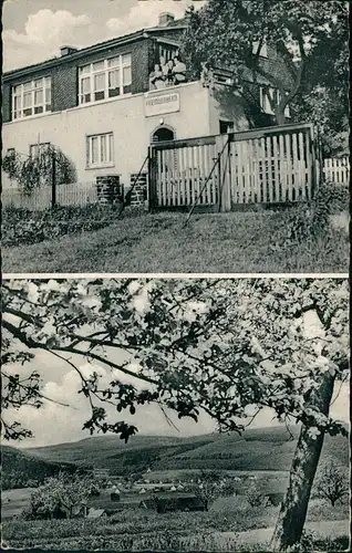 Ansichtskarte Unnau ,,Pension zur schönen Aussicht" 1959