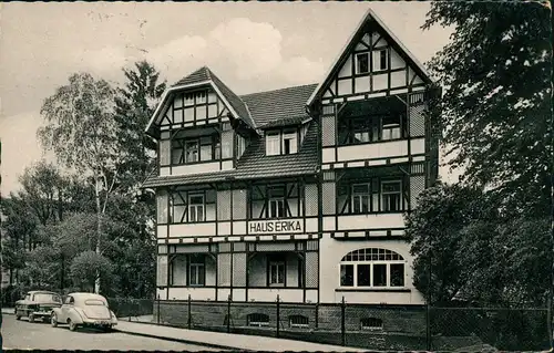 Ansichtskarte Bad Sooden-Bad Sooden-Allendorf Haus Erika, Straßenpartie 1965