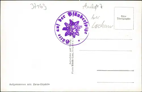 Ansichtskarte Bregenz Pfänderspitz Hütte, Kiosk Terasse mit Gästen 1930