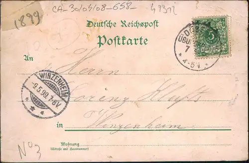 Litho AK Dallgow-Döberitz Truppenübungsplatz - Offizierscasino MB 1899