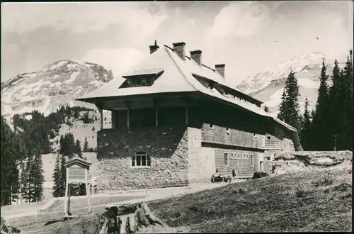 Rumänien allgemein MUNȚII BUCEGI Cabana ,,Peştera"  ROMINA 1970