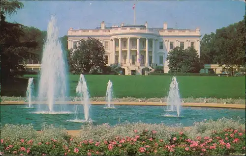 Washington D.C. The White House Weißes Haus Gebäude Ansicht 1976