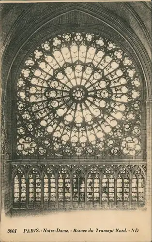 CPA Paris Kathedrale Notre-Dame de Paris, Kirchen-Fenster 1920