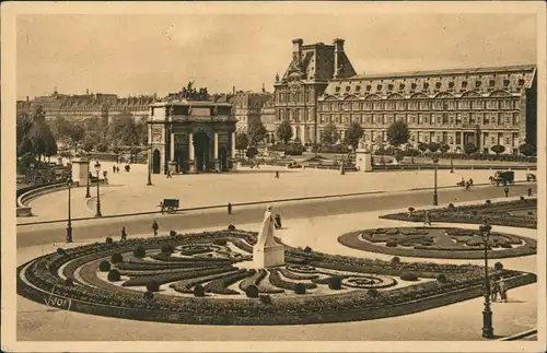 CPA Paris Place du Carrousel 1920