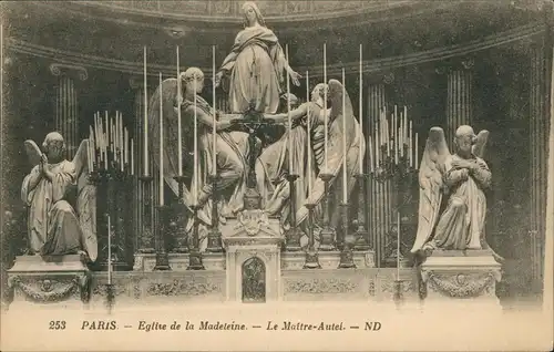 CPA Paris Eglise de la Madeleine Le Maître-Autel 1920