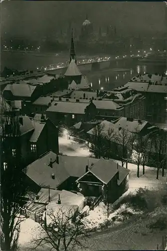Postcard Budapest Panorama-Ansicht, Esti látkép 1960