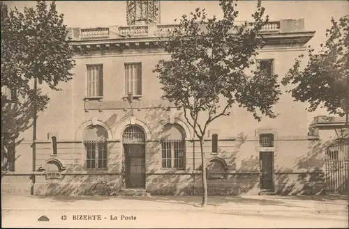 Bizerte بنزرت Ortsansicht Partie an der Post, La Poste 1910