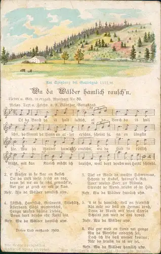 Gottesgab Erzgebirge Am Spitzberg  1909 Erzgebirge, Anton Günther Gottesgab: