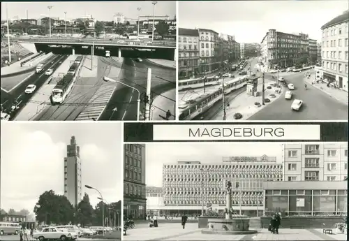 Magdeburg Damaschke-Platz, Hasselbachplatz, Aussichtsturm, Kaufhaus (Centrum Warenhaus) 1979