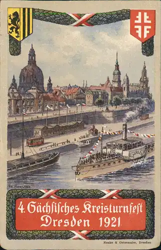 Ansichtskarte Dresden Kreisturnfest - Künstlerkarte 1914