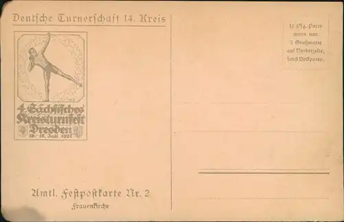 Ansichtskarte Dresden Kreisturnfest - Künstlerkarte 1914