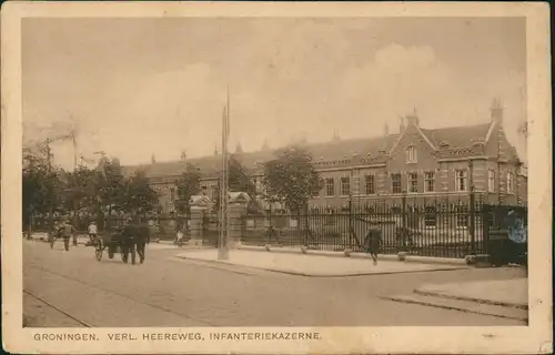 Groningen VERL. HEEREWEG, INFANTERIEKAZERNE, Kasernen-Gebäude 1910