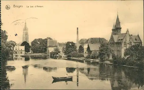 Postkaart Brügge Brugge | Bruges Bruges Le Lac d Amour 1915    Feldpost