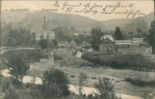 Postkaart Fraipont Panorama-Ansicht 1915
