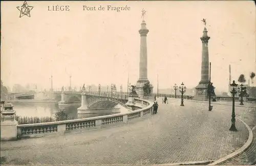 Lüttich Luik Lîdje Pont de Fragnee, Brücke 1915   1. Weltkrieg Feldpost