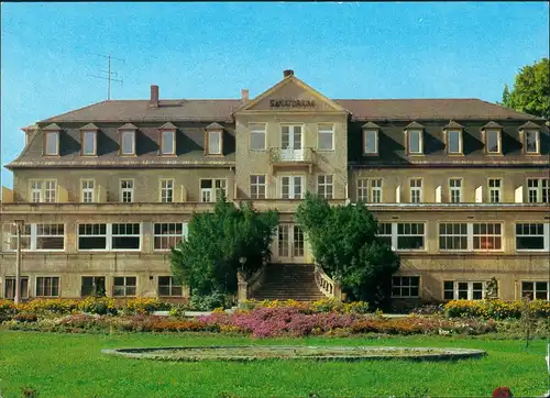 Ansichtskarte Bad Köstritz Sanatorium 1986/1989