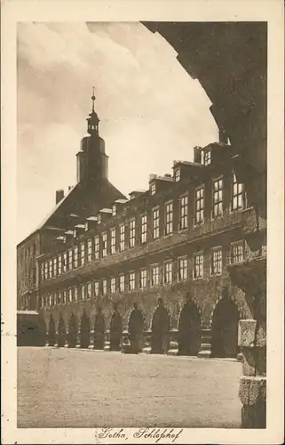 Ansichtskarte Gotha Schlosshof 1927