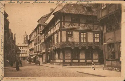 Ansichtskarte Göttingen Barfüßerstrasse 1922