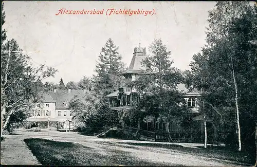 Ansichtskarte Bad Alexandersbad Stadtpartie 1917