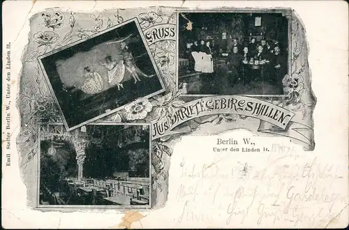 Ansichtskarte Mitte-Berlin Aus Dhierte Gebirgshallen - 3 Bild 1899