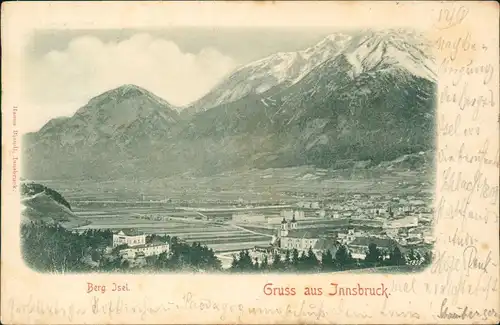 Ansichtskarte Innsbruck Berg Jsel. 1898