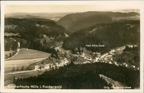 Hölle im Frankenwald Hotel u. Pension König David Luftbild 1935
