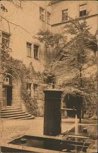 Ansichtskarte Rochlitz Schloss - Schloßhof 1925