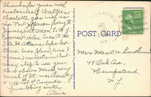 Vermont GREEN MOUNTAIN VALLEY, NEAR MANCHESTER, VERMONT USA 1950