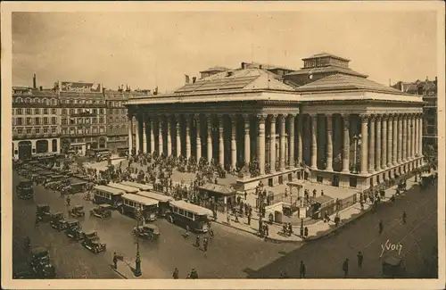 CPA Paris Vorplatz der Pariser Börse La Bourse 1920