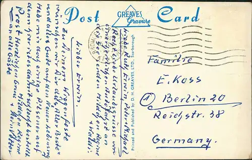 Brighton Panoramic View King's Road and West Dier, Brighton 1953