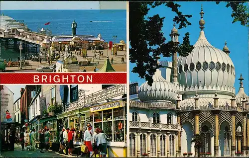 Postcard Brighton Mehrbildkarte Brighton Ansichten 1970