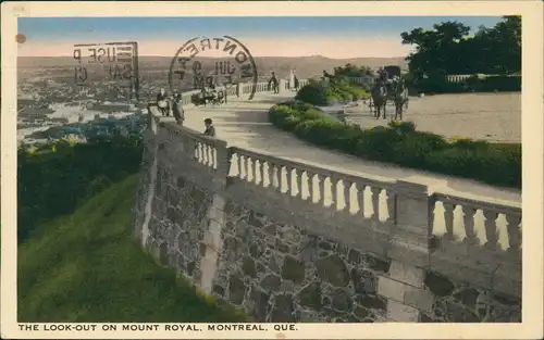 Montreal Panoramic LOOK-OUT ON MOUNT ROYAL, Panorama-Ansicht 1938