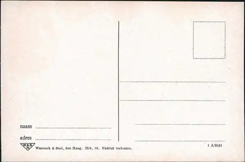 Postkaart Marken-Waterland Insel Marken Mädchen am Steg 1925