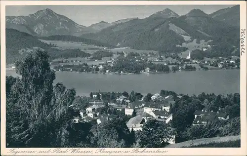 Tegernsee (Stadt) Tegernsee mit Bad Wiessee, Kampen u. Fockenstein 1930