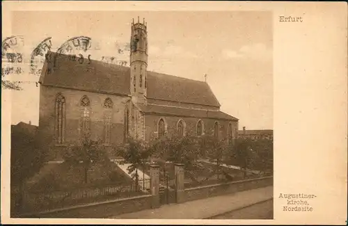 Ansichtskarte Erfurt Augustiner- Kirche, Nordseite 1927