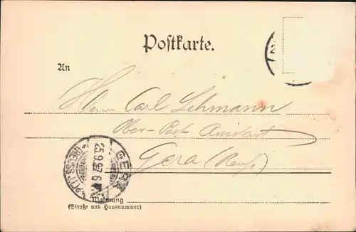 Ansichtskarte Weimar Straßenpartie 1897