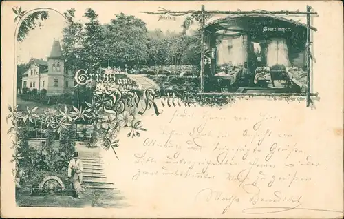 Postcard Bad Ketten Chotyně Gasthaus und Hotel MB bei Liberec 1898