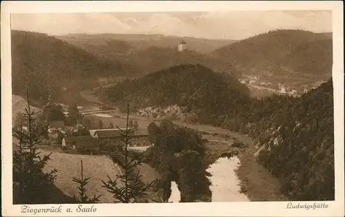 Ansichtskarte Ziegenrück/Saale Ludwigshütte 1928