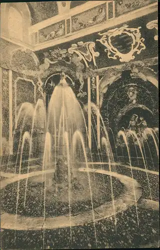 Ansichtskarte Bayreuth Kgl. Lustschloß Eremitage - Innere Grotte 1919