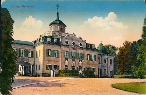Ansichtskarte Weimar Schloss Belvedere 1918