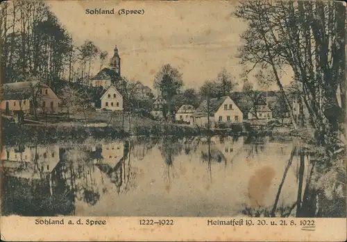 Ansichtskarte Sohland (Spree) Załom 700 Jahrfeier Heimatfest 1922