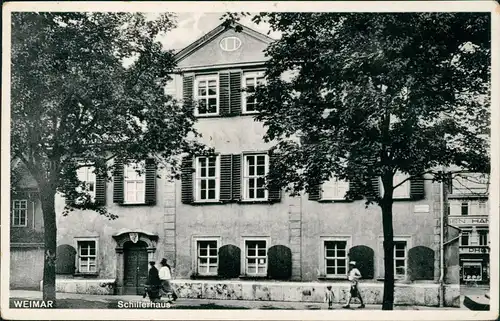 Ansichtskarte Weimar Schillerhaus Schiller-Haus 1936